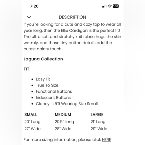 Brand New Carly Jean Los Angeles Ellie Cardigan - Picture 7 of 8